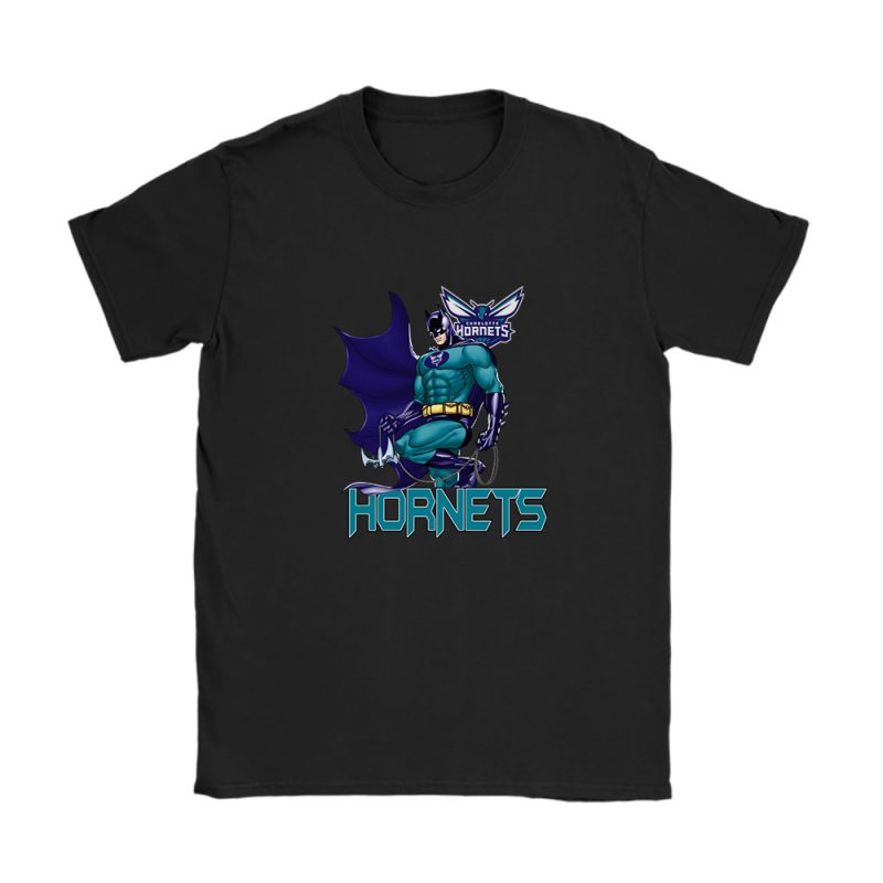 Batman NBA Charlotte Hornets Unisex T-Shirt Cotton Tee TAT12204