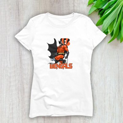 Batman NFL Cincinnati Bengals Lady T-Shirt Women Tee LTL12198