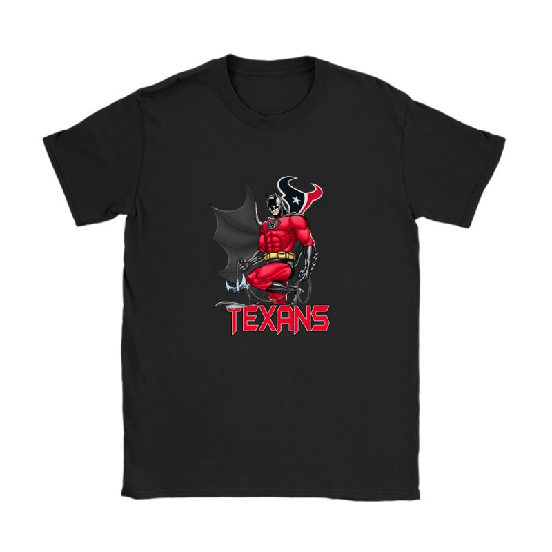 Batman NFL Houston Texans Unisex T-Shirt Cotton Tee TAT12226