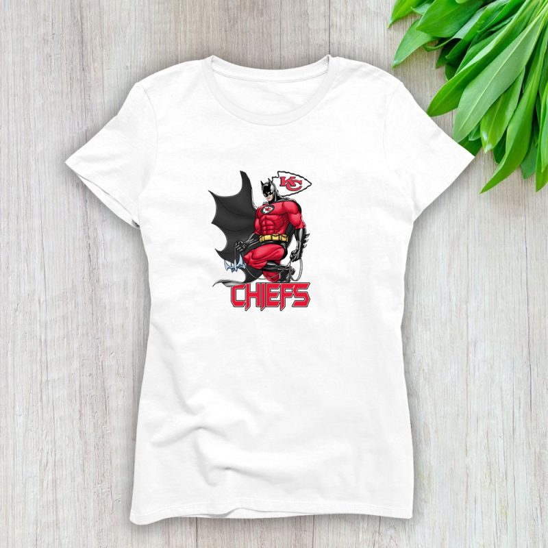 Batman NFL Kansas City Chiefs Lady T-Shirt Women Tee LTL12230