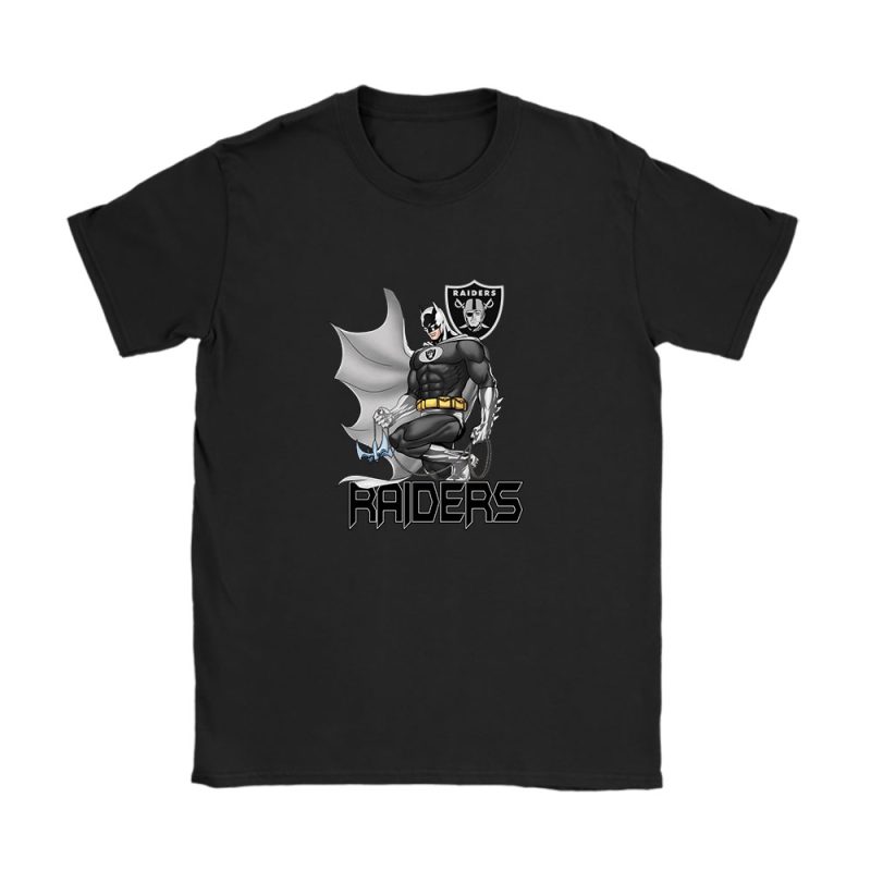 Batman NFL Las Vegas Raiders Unisex T-Shirt Cotton Tee TAT12240