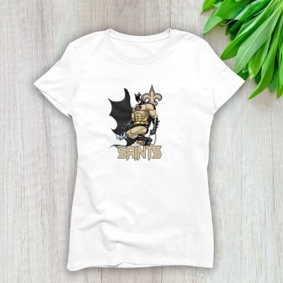 Batman NFL New Orleans Saints Lady T-Shirt Women Tee LTL12262