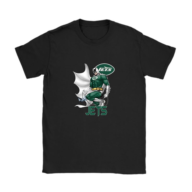 Batman NFL New York Jets Unisex T-Shirt Cotton Tee TAT12255