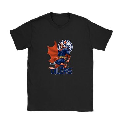 Batman NHL Edmonton Oilers Unisex T-Shirt Cotton Tee TAT12220