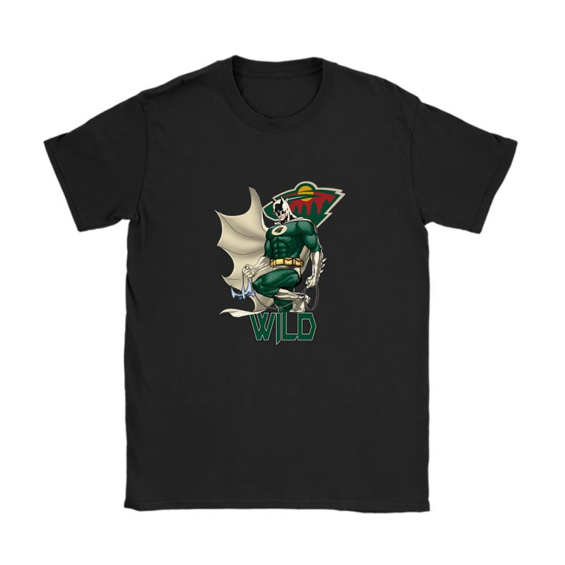 Batman NHL Minnesota Wild Unisex T-Shirt Cotton Tee TAT12251