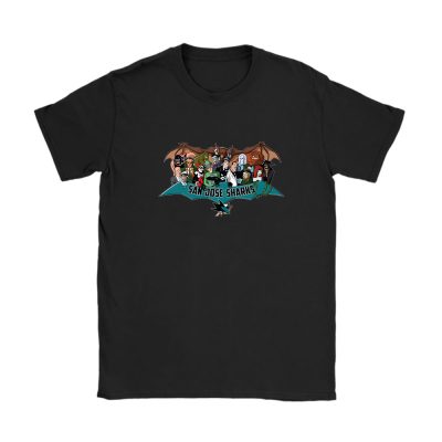 Batvillains NHL San Jose Sharks Unisex T-Shirt Cotton Tee TAT11526