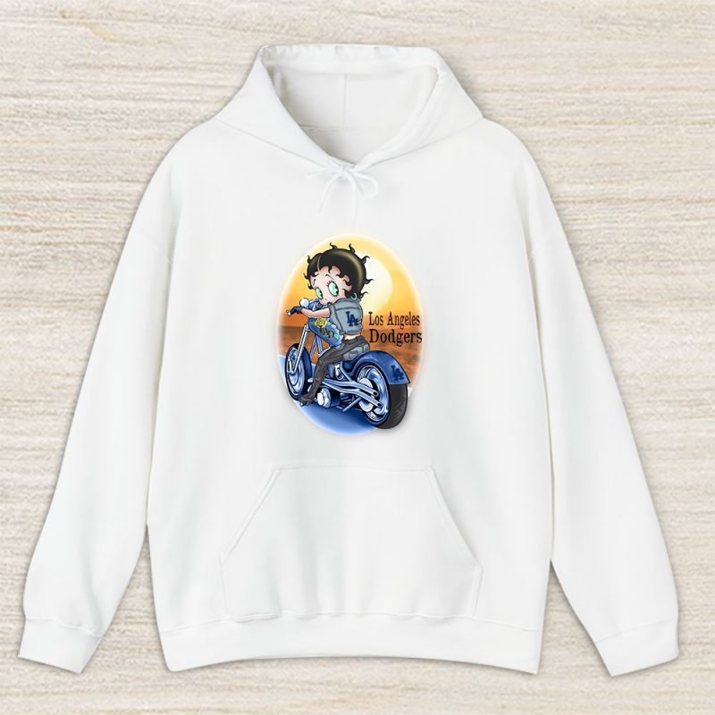 Betty Boop X Los Angeles Dodgers Team X MLB X Baseball Fans Unisex Hoodie TAH6685