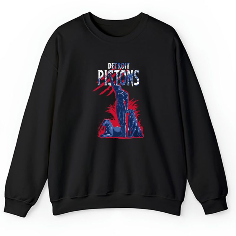 Black Panther NBA Detroit Pistons Unisex Sweatshirt TAS8023