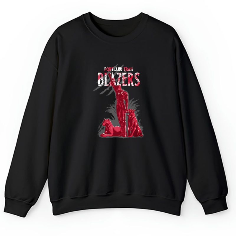 Black Panther NBA Portland Trail Blazers Unisex Sweatshirt TAS8102