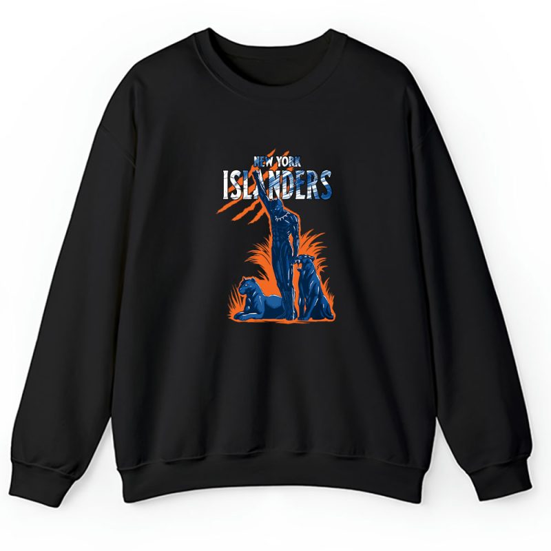 Black Panther NHL New York Islanders Unisex Sweatshirt TAS8080