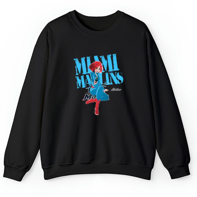 Black Widow MLB Miami Marlins Unisex Sweatshirt TAS8069