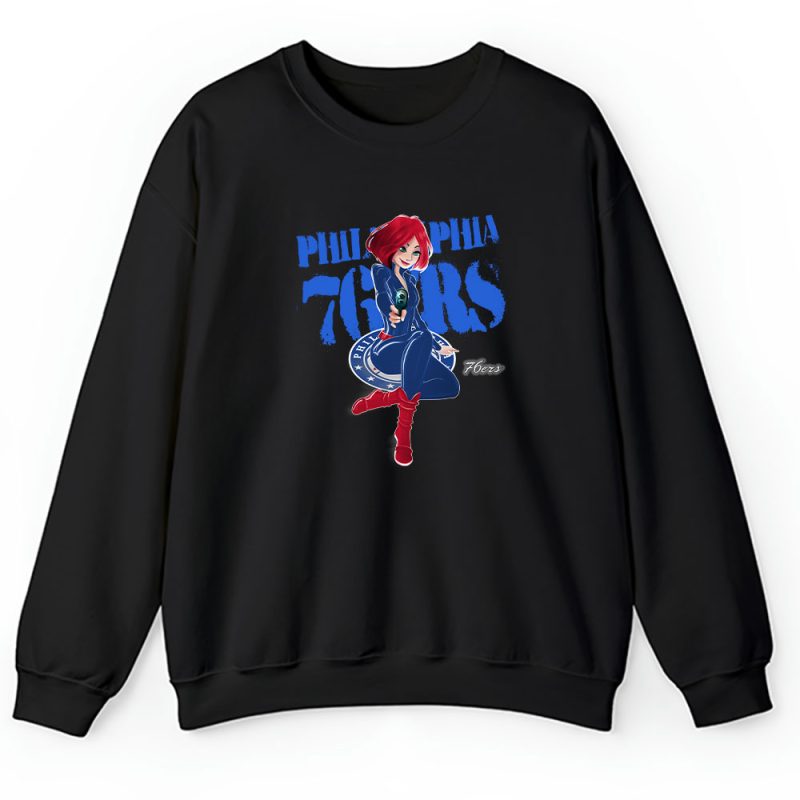 Black Widow NBA Philadelphia 76ers Unisex Sweatshirt TAS8108