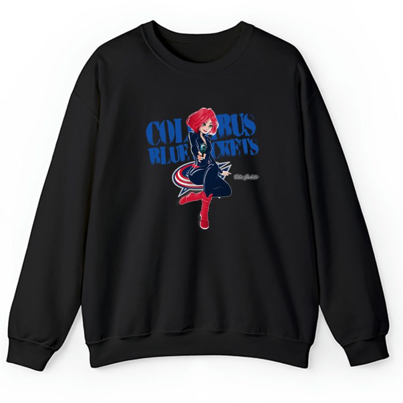 Black Widow NHL Columbus Blue Jackets Unisex Sweatshirt TAS8009