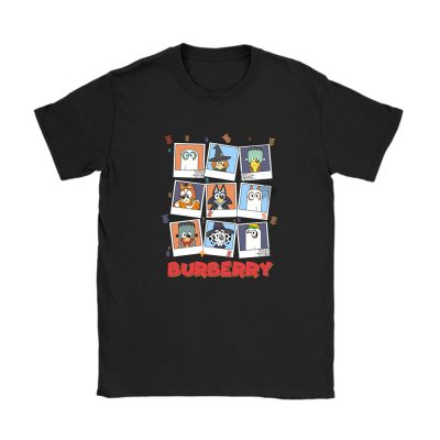 Bluey Happy Halloween Burberry Unisex T-Shirt Cotton Tee TAT9240