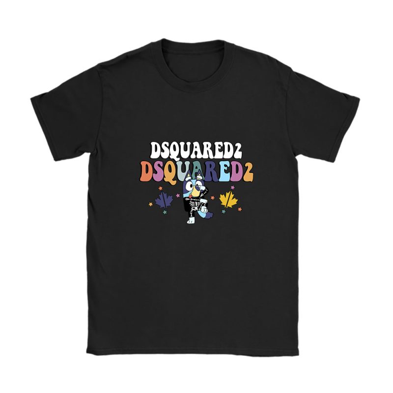 Bluey Happy Halloween Dsquared2 Unisex T-Shirt Cotton Tee TAT9254