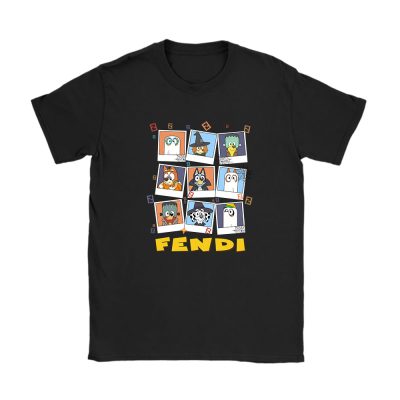 Bluey Happy Halloween Fendi Unisex T-Shirt Cotton Tee TAT9256