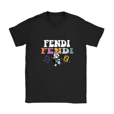 Bluey Happy Halloween Fendi Unisex T-Shirt Cotton Tee TAT9258