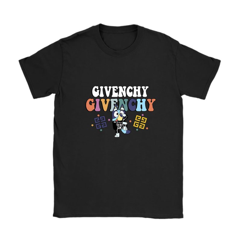 Bluey Happy Halloween Givenchy Unisex T-Shirt Cotton Tee TAT9265