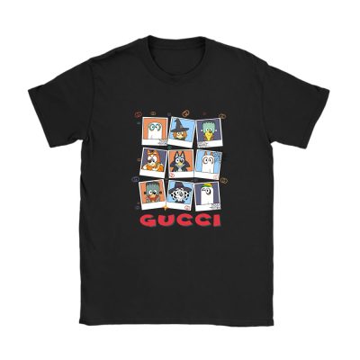 Bluey Happy Halloween Gucci Unisex T-Shirt Cotton Tee TAT9260