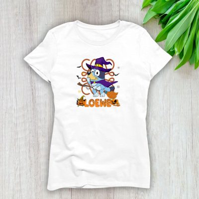 Bluey Happy Halloween Loewe Lady T-Shirt Women Tee LTL9271