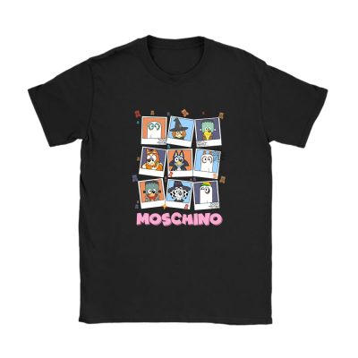 Bluey Happy Halloween Moschino Unisex T-Shirt Cotton Tee TAT9272