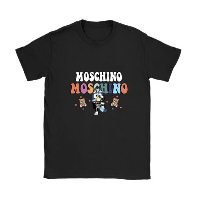 Bluey Happy Halloween Moschino Unisex T-Shirt Cotton Tee TAT9274