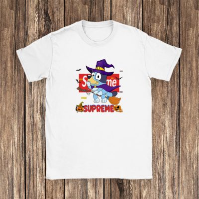 Bluey Happy Halloween Supreme Unisex T-Shirt Cotton Tee TAT9279