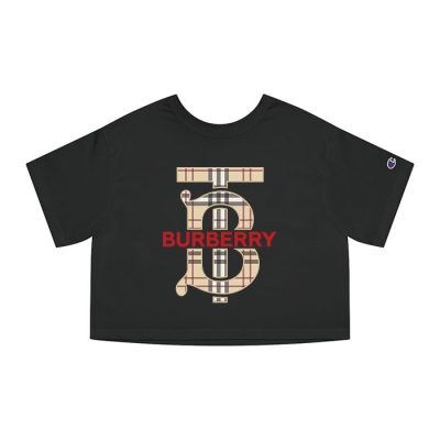 Burberry Logo Luxury Champion Lady Crop-Top T-Shirt CTB2451