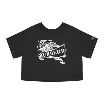 Burberry Logo Luxury Champion Lady Crop-Top T-Shirt CTB2456