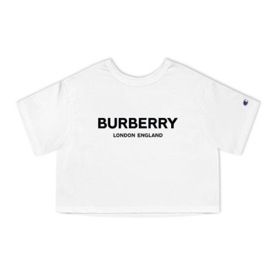 Burberry London Logo Luxury Champion Lady Crop-Top T-Shirt CTB2450