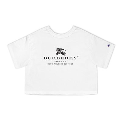 Burberry London Logo Luxury Champion Lady Crop-Top T-Shirt CTB2453