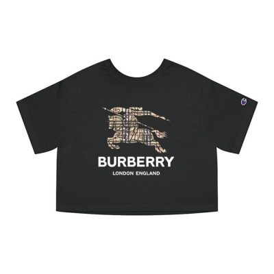 Burberry London Logo Luxury Champion Lady Crop-Top T-Shirt CTB2455