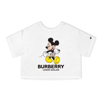 Burberry London Mickey Mouse Champion Lady Crop-Top T-Shirt CTB2737