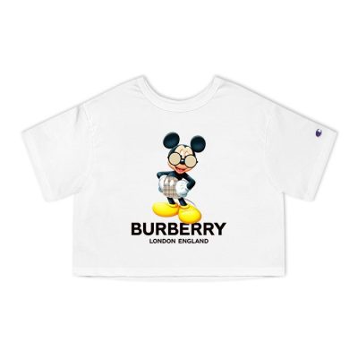 Burberry London Mickey Mouse Champion Lady Crop-Top T-Shirt CTB2740