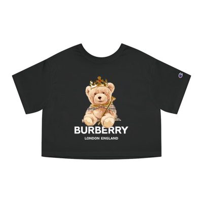 Burberry London Teddy Bear King Champion Lady Crop-Top T-Shirt CTB2467