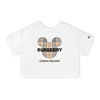 Burberry Mickey Mouse Champion Lady Crop-Top T-Shirt CTB2474