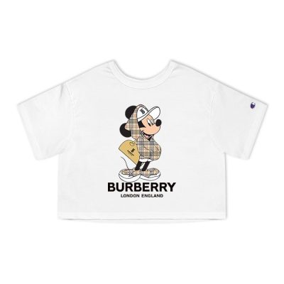 Burberry Mickey Mouse Champion Lady Crop-Top T-Shirt CTB2479