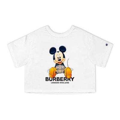 Burberry Mickey Mouse Champion Lady Crop-Top T-Shirt CTB2480