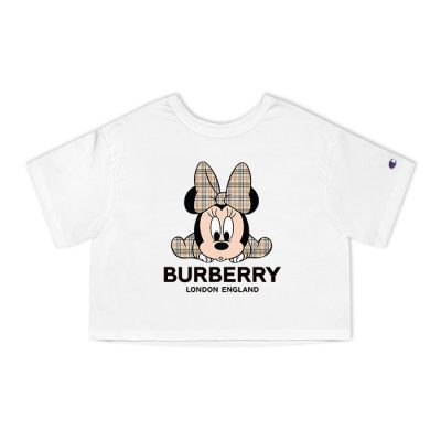 Burberry Minnie Mouse Kid Champion Lady Crop-Top T-Shirt CTB2482