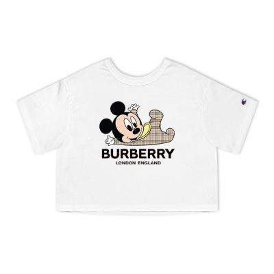 Burberry Minnie Mouse Kid Champion Lady Crop-Top T-Shirt CTB2483