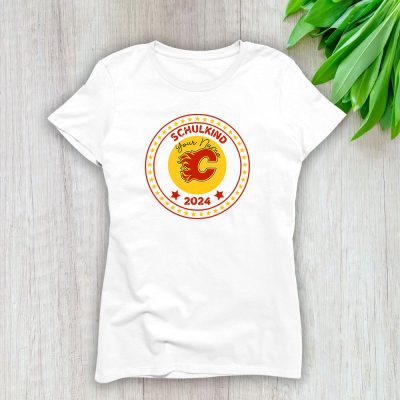 Calgary Flames X Welcome Back To School Custom Name Lady T-Shirt Women Tee LTL11241