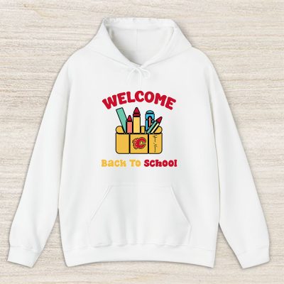 Calgary Flames X Welcome Back To School X Custom Name Unisex Hoodie TAH10701