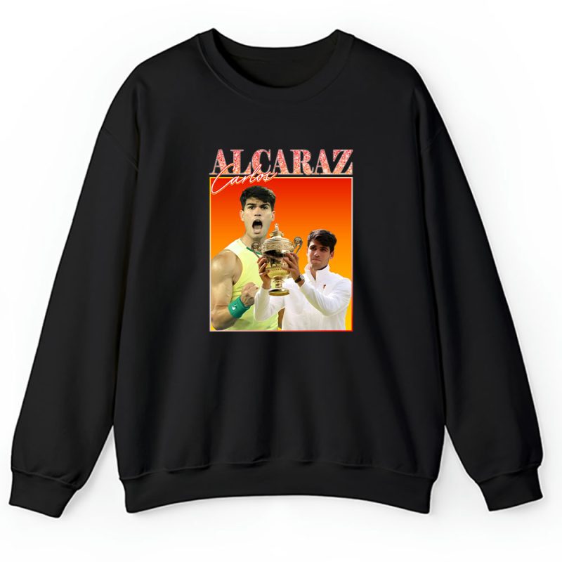 Carlos Alcaraz Winner Wimbledon 2024 X Alcarazarmy X Defending Champion Unisex Sweatshirt TAS12564