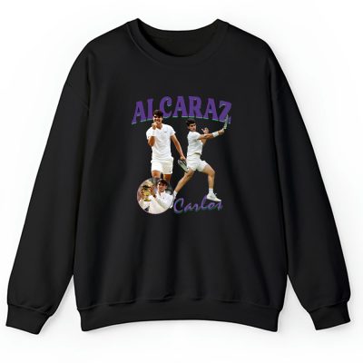 Carlos Alcaraz Winner Wimbledon 2024 X Alcarazarmy X Defending Champion Unisex Sweatshirt TAS12568