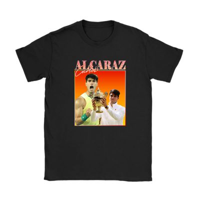 Carlos Alcaraz Winner Wimbledon 2024 X Alcarazarmy X Defending Champion Unisex T-Shirt Cotton Tee TAT12564