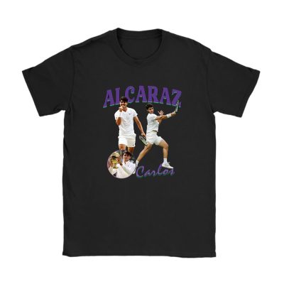 Carlos Alcaraz Winner Wimbledon 2024 X Alcarazarmy X Defending Champion Unisex T-Shirt Cotton Tee TAT12568