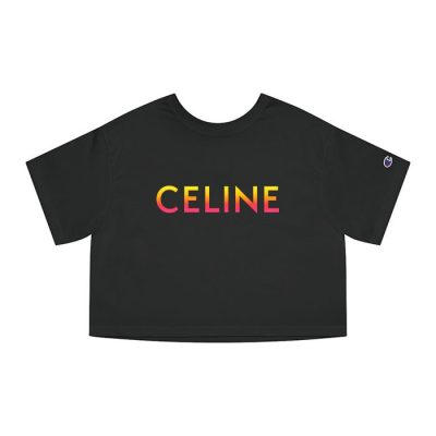 Celine Loose Luxury Champion Lady Crop-Top T-Shirt CTB2790