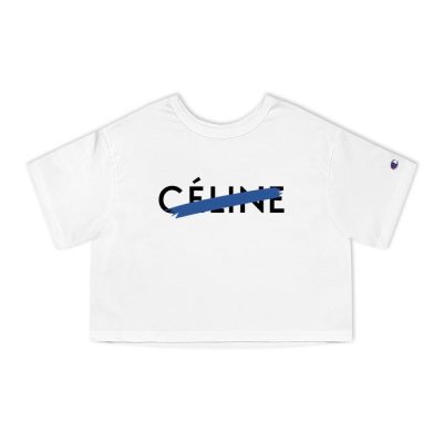 Celine Loose Luxury Champion Lady Crop-Top T-Shirt CTB2791