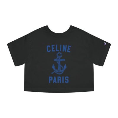 Celine Paris 70’S Anchor Champion Lady Crop-Top T-Shirt CTB2811