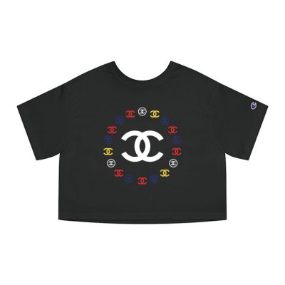 Chanel Circle Luxury Logo Champion Lady Crop-Top T-Shirt CTB2643